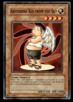 Absorbing Kid from the Sky Ancient Sanctuary AST-072 MP YuGiOh TCG | Buy 10 Get - Image 1