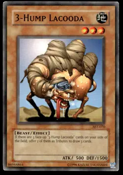 3-Hump Lacooda Ancient Sanctuary AST-070 MP YuGiOh TCG | Buy 10 Get 10 Free - Image 1