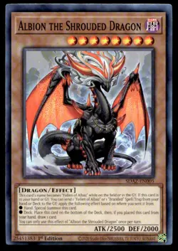 Albion the Shrouded Dragon Structure Deck: Albaz Strike SDAZ-EN005 MP YuGiOh TCG - Image 1