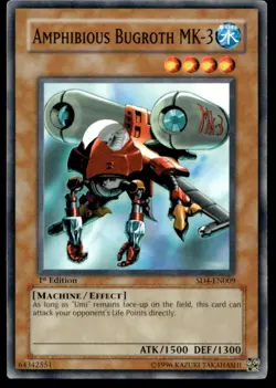 Amphibious Bugroth MK-3 Structure Deck: Fury from the Deep SD4-EN009 MP YuGiOh T - Image 1