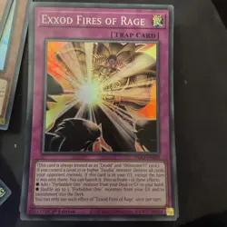 Exxod Fires of Rage INFO-EN068 Super Rare 1st Edition YuGiOh - Image 1
