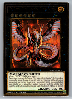 Cyber Dragon Infinity - MAGO-EN033 - 1st Edition NM Gold Rare - Yugioh Card TCG - Image 1