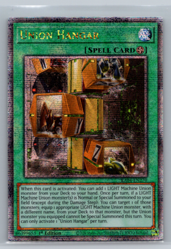 Yugioh! Union Hangar - RA04-EN270 - 1st edition Quarter Century Secret Rare NM - Image 1