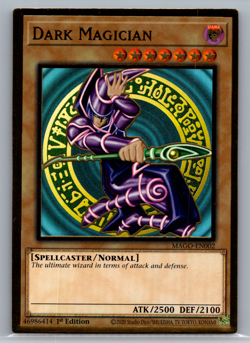 *** DARK MAGICIAN *** 1ST EDITION MAXIMUM GOLD (ORIGINAL ART) MAGO-EN002 YUGIOH! - Image 1