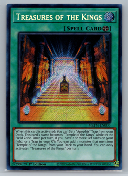 Yugioh Treasures Of The Kings MZTM-EN006 Secret Rare 1st Edition NM - Image 1