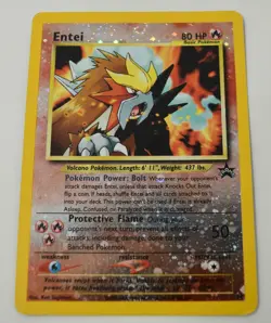 Pokemon Card Entei Promo Black Star Reverse Holo 2001 34 HP - Image 1