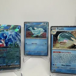 Pokemon Finizen Palafin + Palafin EX SVP126 Promo 3 Card Set NM - Image 2