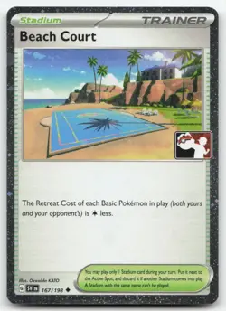 Beach Court Prize Pack Series Cards 167/198 Uncommon Holo NM - Image 1