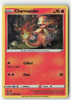 Charmander [ERROR HOLO BLEED] Sword & Shield Promo Cards SWSH092 Promo Holo NM - Image 1