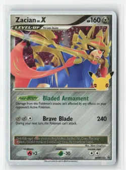 Zacian LV. X SWSH: Sword & Shield Promo Cards SWSH135 Promo Holofoil NM - Image 1