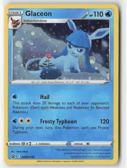 Glaceon SWSH: Sword & Shield Promo Cards SWSH192 Promo Holofoil NM - Image 1