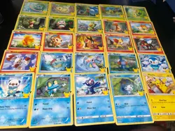 McDonald’s Pokemon 25th Anniversary Complete Set! 25 Cards Pikachu NON HOLO MINT - Image 1