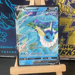 Pokemon - Vaporeon V - SWSH150 - Black Star Promo - Half Art Card - Image 1