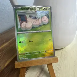 Pokemon TCG Exeggcute Card Prismatic Evolutions 001/131 Reverse Holo Masterball - Image 1