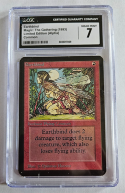 MTG Earthbind Limited Edition (Alpha) Near Mint CGC 7.0 - Image 1