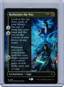 Rediscover the Way - (Borderless FOIL) - Tarkir: Dragonstorm - NM MTG 388 - Image 1