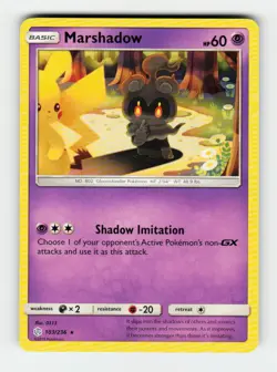 Marshadow SM - Cosmic Eclipse 103/236 Pokemon Rare NM SM12 - Image 1