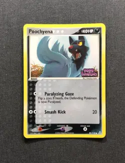 LUPO Grigionero Poochyena Holo *EX* 80/110 - Pokemon - Holon Phantoms - English - Image 1