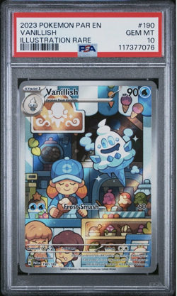 Pokemon Paradox Rift Vanillish 190 PSA 10, Gem Mint! - Image 1