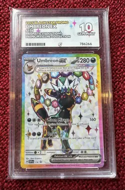 Pokemon TCG - Umbreon EX SVP EN 176 - Premium Figure Collection Promo Ace 10 💎 - Image 1
