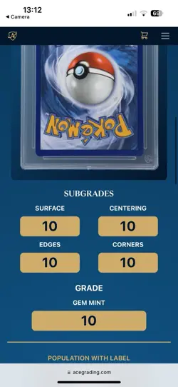 Pokemon TCG - Umbreon EX SVP EN 176 - Premium Figure Collection Promo Ace 10 💎 - Image 3