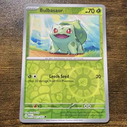 Bulbasaur - (Reverse Cosmos Holo) (Costco Exclusive) 001/165 Miscellaneous Cards - Image 1