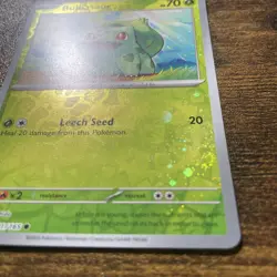 Bulbasaur - (Reverse Cosmos Holo) (Costco Exclusive) 001/165 Miscellaneous Cards - Image 2