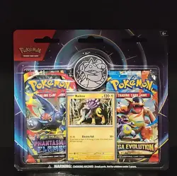Pokemon TCG Phantasmal Flames 2-Pack Booster Blister Raikou Promo English - Image 1