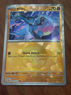 Pokemon TCG Riolu 050/131 Prismatic Evolutions (Poke Ball Pattern) - Image 1