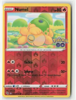 Numel (Peelable Ditto) Pokemon GO 013/078 Common Reverse Holo NM - Image 1