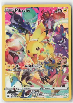 Pikachu 160/159 Secret Rare Crown Zenith Pokemon Near Mint - Image 1