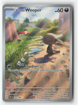 Paldean Wooper 102/094 Illustration Rare Phantasmal Flames Pokemon Near Mint - Image 1