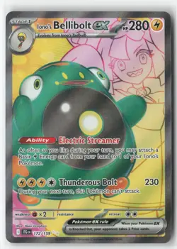 Iono's Bellibolt ex 172/159 Ultra Rare Journey Together Pokemon Near Mint - Image 1