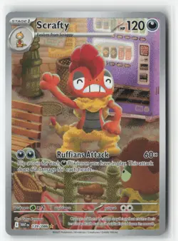 Scrafty 139/086 Illustration Rare White Flare Pokemon Near Mint - Image 1
