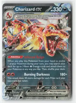 Charizard ex 054/091 Double Rare Paldean Fates Pokemon Near Mint - Image 1