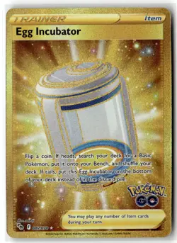Egg Incubator (Secret) Pokemon GO 087/078 Secret Rare Holofoil NM - Image 1