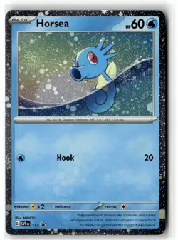 Horsea (Cosmo Holo) 137 Holo Promo Scarlet & Violet Promo Pokemon Near Mint - Image 1