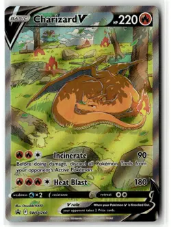 Charizard V SWSH260 Holo Promo Sword & Shield Promo Pokemon Near Mint - Image 1