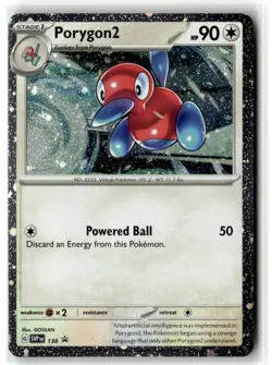 Porygon2 (Cosmos Holo) 138 Promo Scarlet & Violet Promo Pokemon Near Mint - Image 1