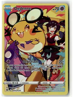 Dedenne TG07/TG30 Holo Brilliant Stars Trainer Gallery Pokemon NM - Image 1