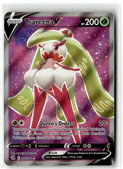 Tsareena V 246/264 Ultra Rare Fusion Strike Pokemon Near Mint - Image 1