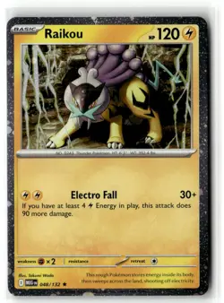Raikou 048/132 (Cosmos Holo) Rare Mega Evolution Pokemon Near Mint - Image 1