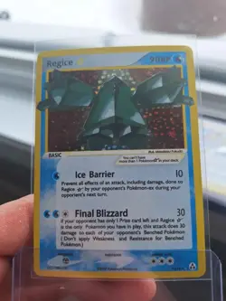 Regice GOLD STAR Fan Art, DIY Custom Card, For Display Only - Image 1