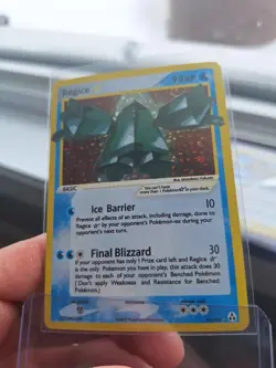 Regice GOLD STAR Fan Art, DIY Custom Card, For Display Only - Image 3