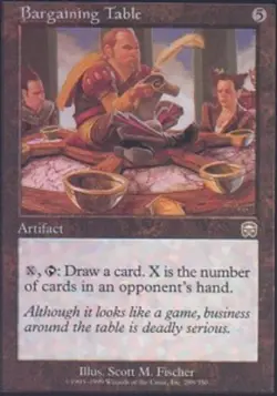 1x Bargaining Table - Foil Light Play, English Mercadian Masques MTG Magic - Image 1