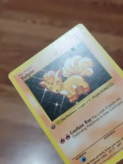 MP! - 1st Edition Shadowless Vulpix 68/102 Base Set Rare Vintage Pokemon Card - Image 4