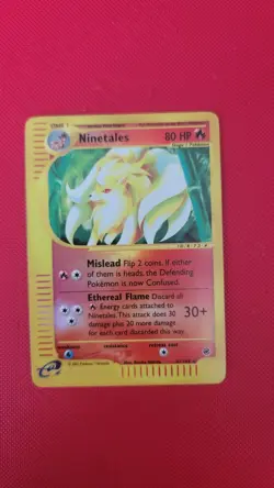 Pokemon TCG Ninetales 21/165 Reverse Holo Rare Expedition Base Set - LP+ - Image 1