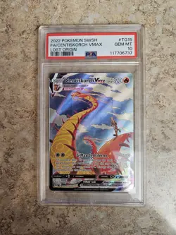 Pokemon Card Centiskorch VMAX Full Art PSA Graded GEM MINT 10 - Image 1