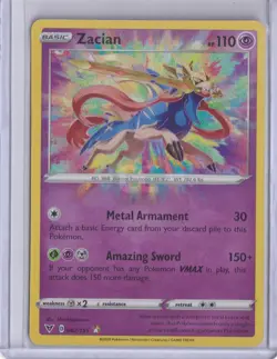 Zacian 082/185 VIV Amazing Rare Pokemon Holo NM/M 2020 - Image 1