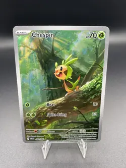 Chespin 87/86 Illustration Rare Pokemon Chaos Rising - Image 1